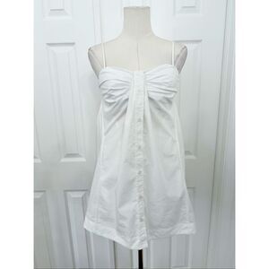 Jonathan Simkhai Kendall Sleeveless Twisted Button-Front Mini Dress 2